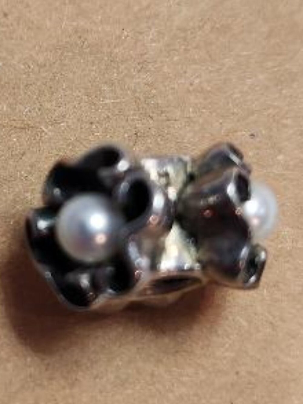 Chamilia Sterling Silver Pearl Petals Charm